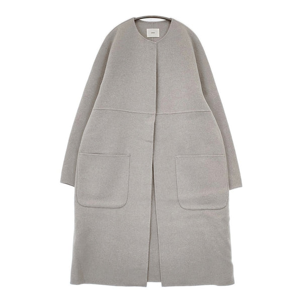 IENA 新品 ノンミュールジングウールリバーコート 定価60500円 22020900553130 コート グレー レディース イエナ【中古】5-1104T△