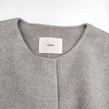 IENA 新品 ノンミュールジングウールリバーコート 定価60500円 22020900553130 コート グレー レディース イエナ【中古】5-1104T△