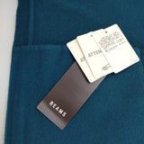 Demi-Luxe BEAMS 新品 ロング丈 クルーネック リバーコート 定価61600円 64-19-0176-286 ウール コート 23AW ブルーグリーン ブラック レディース デミルクス ビームス【中古】5-1104T△