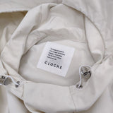 cloche 新品 フード付き ポリエステル 定価29700円 410-84000 コート アイボリー レディース クロシェ【中古】5-0503M∞