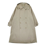 VACHEMENT ヴァシュモン シェルタフタ フード付き トレンチコート トレンチコート カーキ レディース【中古】5-0408M♪