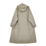 VACHEMENT ヴァシュモン シェルタフタ フード付き トレンチコート トレンチコート カーキ レディース【中古】5-0408M♪