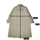 VACHEMENT ヴァシュモン シェルタフタ フード付き トレンチコート トレンチコート カーキ レディース【中古】5-0408M♪