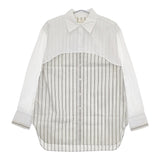 TODAYFUL Layered Stripe Shirts 定価22000円 12410405 長袖シャツ 22000 ベージュ ホワイト レディース トゥデイフル【中古】5-0511M♪
