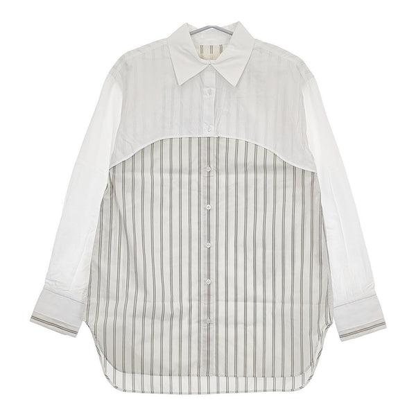 TODAYFUL Layered Stripe Shirts 定価22000円 12410405 長袖シャツ 22000 ベージュ ホワイト レディース トゥデイフル【中古】5-0511M♪