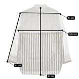 TODAYFUL Layered Stripe Shirts 定価22000円 12410405 長袖シャツ 22000 ベージュ ホワイト レディース トゥデイフル【中古】5-0511M♪