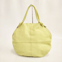 POMTATA 未使用品 ENVAN TATE TOTE ポーチセット 121-3405 牛革 レザー トートバッグ イエロー レディース ポンタタ【中古】5-0618G∞