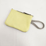 POMTATA 未使用品 ENVAN TATE TOTE ポーチセット 121-3405 牛革 レザー トートバッグ イエロー レディース ポンタタ【中古】5-0618G∞