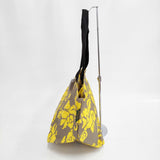 Herve Chapelier 新品 925F ナイロン舟型ショルダーL アラベスク マスティック×ゴールド トートバッグ ベージュ イエロー レディース エルベ・シャプリエ【中古】5-0409G◎