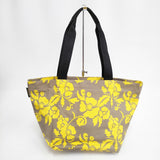 Herve Chapelier 新品 925F ナイロン舟型ショルダーL アラベスク マスティック×ゴールド トートバッグ ベージュ イエロー レディース エルベ・シャプリエ【中古】5-0409G◎