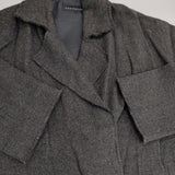 JURGEN LEHL ウールシルクアンゴラ混 羽織 J0114FJ621 サイズM ジャケット グレー レディース ヨーガンレール【中古】5-1104T△