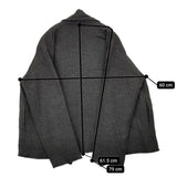 JURGEN LEHL ウールシルクアンゴラ混 羽織 J0114FJ621 サイズM ジャケット グレー レディース ヨーガンレール【中古】5-1104T△