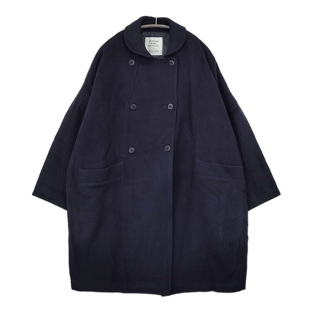 GRANDMA MAMA DAUGHTER ラウンドカラー ウールコート GJ73128U1-170425