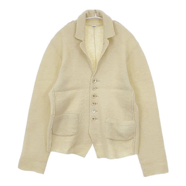 45R/45rpm 71180034 フロート縮絨のジャケット 定価46200円 ウール100％ ジャケット アイボリー レディース フォーティーファイブアールピーエム【中古】5-1104T△