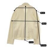 45R/45rpm 71180034 フロート縮絨のジャケット 定価46200円 ウール100％ ジャケット アイボリー レディース フォーティーファイブアールピーエム【中古】5-1104T△