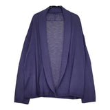 45R/45rpm 超ガーゼ 羽織 ボタンレス コットン カーディガン パープル レディース フォーティーファイブアールピーエム【中古】5-0513M♪