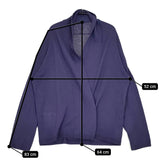 45R/45rpm 超ガーゼ 羽織 ボタンレス コットン カーディガン パープル レディース フォーティーファイブアールピーエム【中古】5-0513M♪