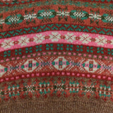 45R/45rpm 7108092 フェアアイルニットのベスト 定価30800円 ウール100％ ベスト レッド ブラウン レディース フォーティーファイブアールピーエム【中古】5-1104T△