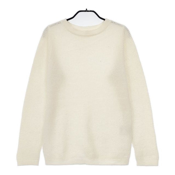 45R/45rpm カシミヤワッフルT-SHIRT サイズ3 定価37400円 セーター ニット アイボリー レディース フォーティーファイブアールピーエム【中古】5-0913T∞