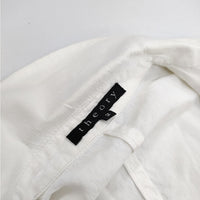 theory 01-7204100 リネン混 リボン ストレッチ ジャケット オフホワイト レディース セオリー【中古】5-0412M△