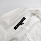 theory 01-7204100 リネン混 リボン ストレッチ ジャケット オフホワイト レディース セオリー【中古】5-0412M△