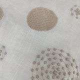 WHY MIX ワイミックス 刺繍 ノースリーブ リネン カットソー ホワイト ベージュ レディース【中古】5-0504S∞