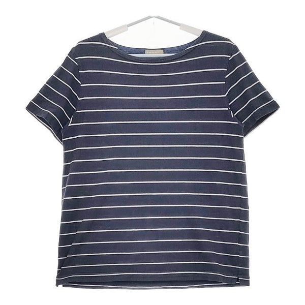 MARGARET HOWELL 579-7166054 コットンリネン ボーダー 半袖Ｔシャツ カットソー ネイビー メンズ マーガレットハウエル【中古】5-0609S∞