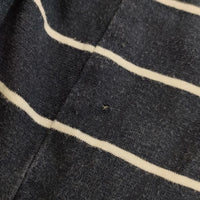 MARGARET HOWELL 579-7166054 コットンリネン ボーダー 半袖Ｔシャツ カットソー ネイビー メンズ マーガレットハウエル【中古】5-0609S∞