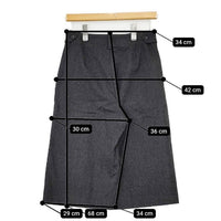 MARGARET HOWELL/FOX BROTHERS 578-6244003 ウール ショートパンツ ハーフパンツ ショーツ グレー レディース マーガレットハウエル/フォックスブラザーズ【中古】5-0913T∞