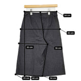MARGARET HOWELL/FOX BROTHERS 578-6244003 ウール ショートパンツ ハーフパンツ ショーツ グレー レディース マーガレットハウエル/フォックスブラザーズ【中古】5-0913T∞