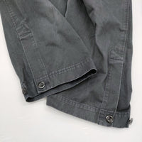 MHL. WASHED COMPACT COTTON TROUSERS 595-2143502 定価28600円 サイズ2 パンツ 22SS ブラック レディース エムエイチエル【中古】5-0513M♪
