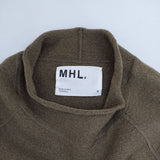 MHL. 595-0263505 FELTED ROUGH WOOL セーター ニット 20AW カーキ レディース エムエイチエル【中古】5-0913T∞