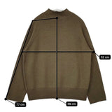 MHL. 595-0263505 FELTED ROUGH WOOL セーター ニット 20AW カーキ レディース エムエイチエル【中古】5-0913T∞