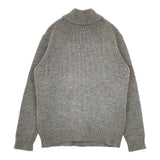 MHL. 579-260055 ウール ハイネック サイズM セーター ニット グレー メンズ エムエイチエル【中古】5-0928T△