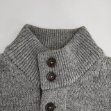 MHL. 579-260055 ウール ハイネック サイズM セーター ニット グレー メンズ エムエイチエル【中古】5-0928T△