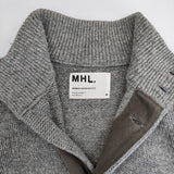 MHL. 579-260055 ウール ハイネック サイズM セーター ニット グレー メンズ エムエイチエル【中古】5-0928T△