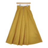 ELIN フレア マキシスカート 11606-23-1103 ウール ロングスカート イエロー系 レディース エリン【中古】5-0913T∞