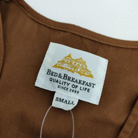 Bed & Breakfast ベルト付き コットン ウエストシェイプマキシ ワンピース ブラウン レディース ベッド＆ブレックファスト【中古】5-0504S∞