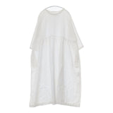 JOURNAL STANDARD LUXE リネン 七分袖 ワンピース ホワイト レディース ジャーナルスタンダード ラックス【中古】5-0816M∞