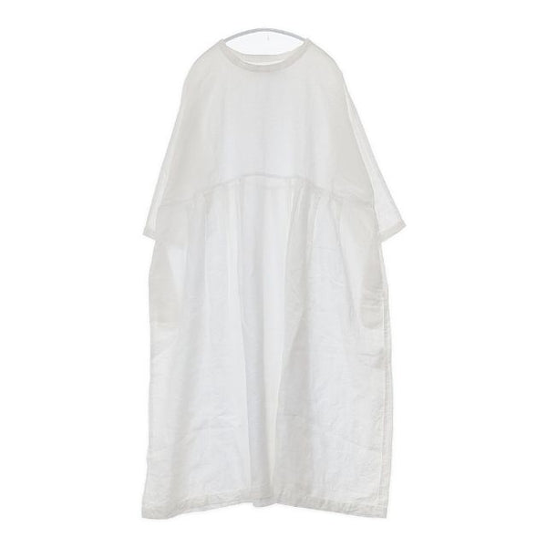 JOURNAL STANDARD LUXE リネン 七分袖 ワンピース ホワイト レディース ジャーナルスタンダード ラックス【中古】5-0816M∞
