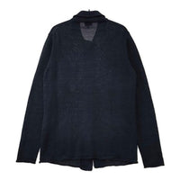 Mauro Grifoni イタリア製 コットンリネン カーディガン ネイビー レディース マウログリフォーニ【中古】5-0503M∞