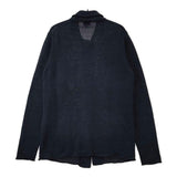 Mauro Grifoni イタリア製 コットンリネン カーディガン ネイビー レディース マウログリフォーニ【中古】5-0503M∞