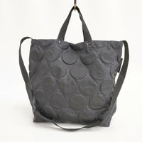BAG'n'NOUN/BEAMS BOY 別注 ドットバッグ 2way トートバッグ ショルダーバッグ ブラック レディース バッグンナウン/ビームスボーイ【中古】5-0813G◎