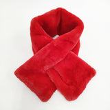 Ray Beams フェイクファーティペット マフラー レッド レディース レイビームス【中古】5-1016T◎