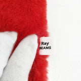 Ray Beams フェイクファーティペット マフラー レッド レディース レイビームス【中古】5-1016T◎
