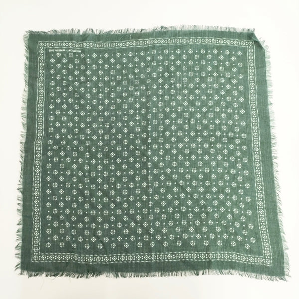 MOISMONT モワモン ウール インド製 スカーフ グリーン レディース【中古】5-1016T◎