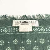 MOISMONT モワモン ウール インド製 スカーフ グリーン レディース【中古】5-1016T◎