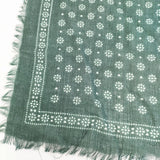 MOISMONT モワモン ウール インド製 スカーフ グリーン レディース【中古】5-1016T◎