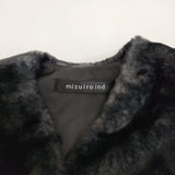 mizuiro-ind イミテーションファーショートベスト ベスト 24AW ブラック レディース ミズイロインド【中古】5-0315T♪