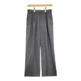 BEAMS BOY ヘリンボーンツイルスラックス サイズ1 定価18480円 パンツ 24AW チャコールグレー レディース ビームスボーイ【中古】5-0315T♪